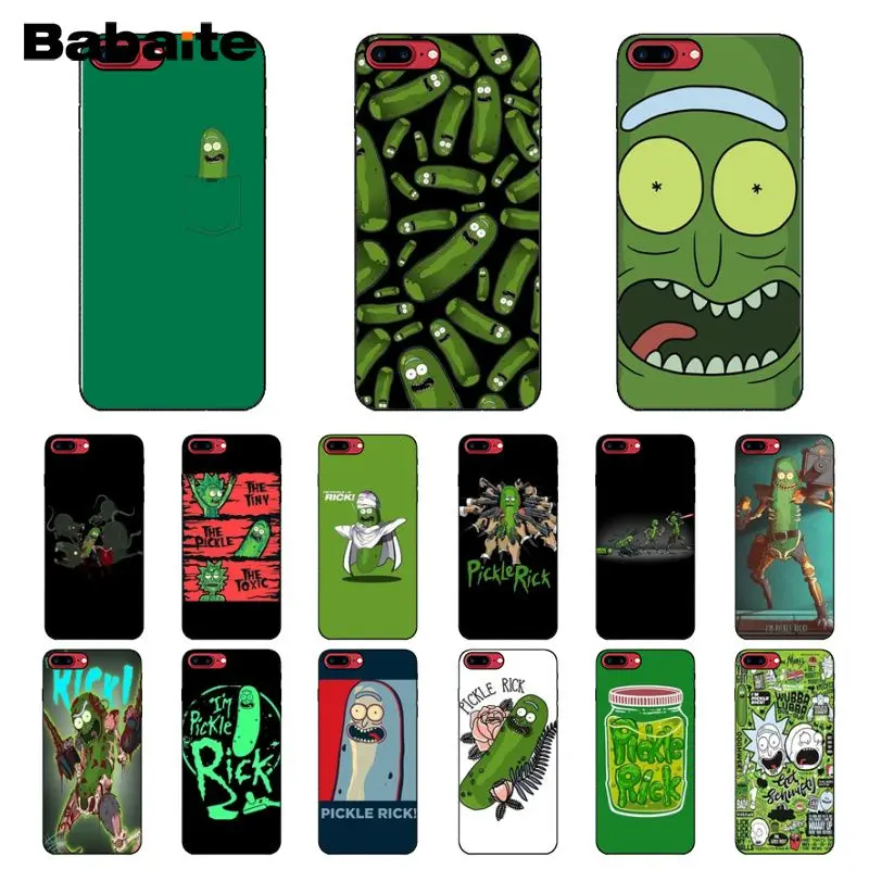 Мягкий чехол для телефона Babaite Rick and Morty Mr. Pickles на заказ Apple iPhone 8 7 6 6S Plus X XS MAX 5 5S SE