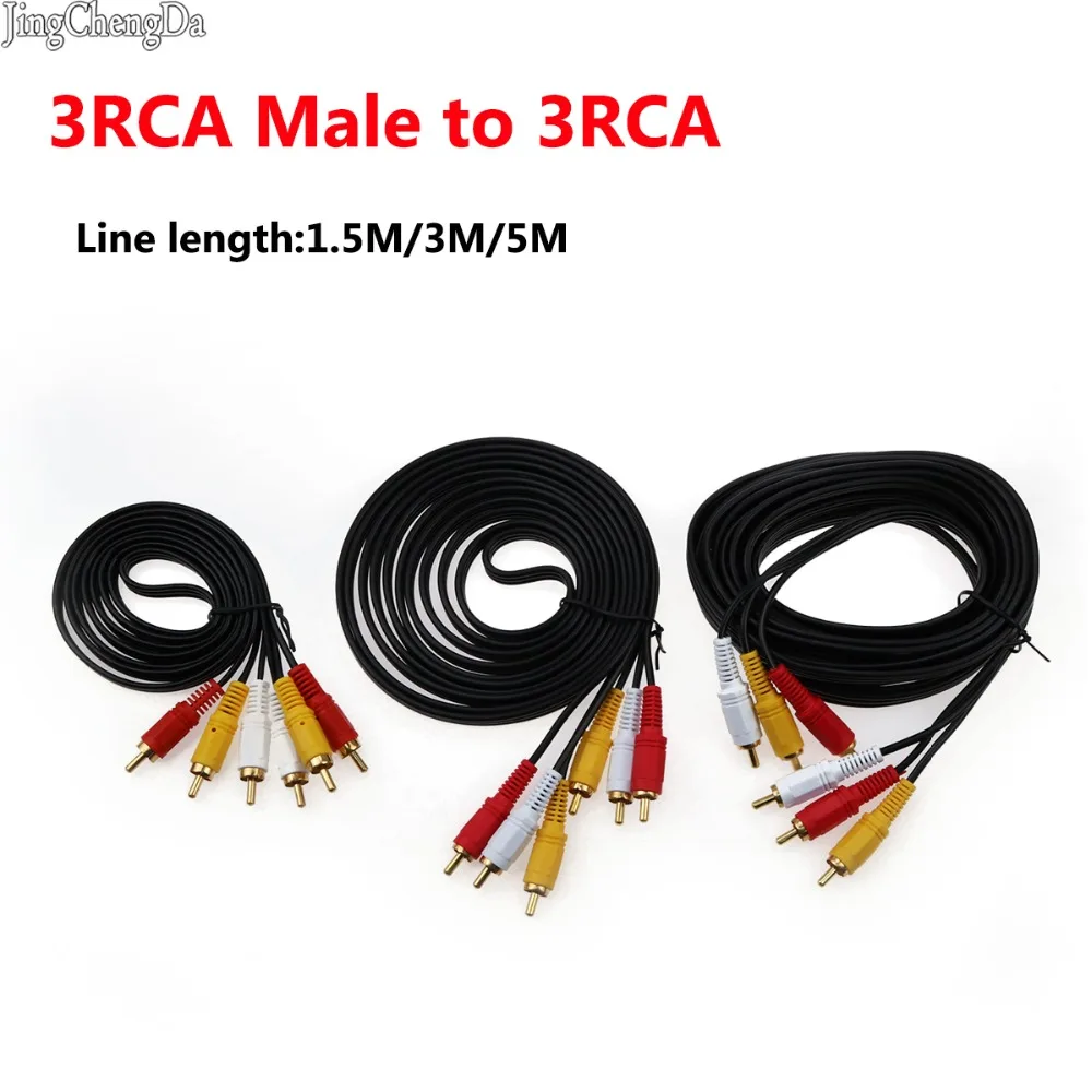 JCD 3RCA штекер к 3 RCA Композитный Аудио Видео AV кабель Разъем 3X цифровая камера CD