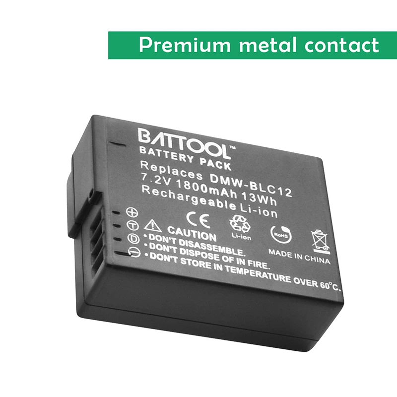 Bonadget Перезаряжаемые Батарея для цифрового фотоаппарата Panasonic DMW BLC12 BLC12E BLC12PP FZ200