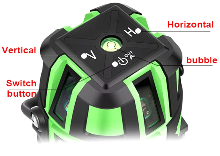 5 lines 6 point Green/red Laser Level Vertical&ampHorizontal Automatic Self Leveling 360 Degree Self-Leveling DIY Tools | Инструменты