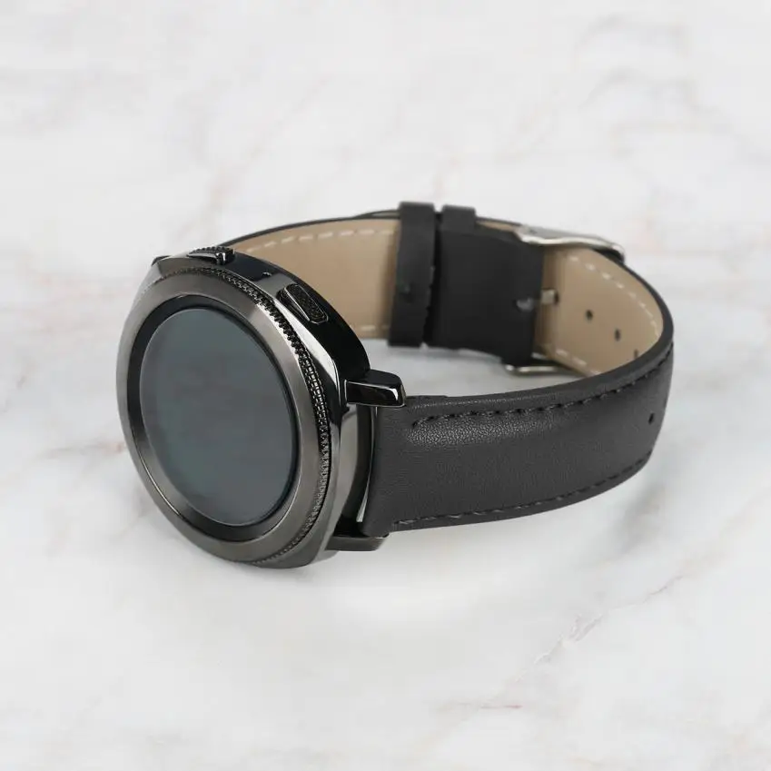 Кожаный ремешок для замены наручных часов Samsung Gear спортивные Смарт часы
