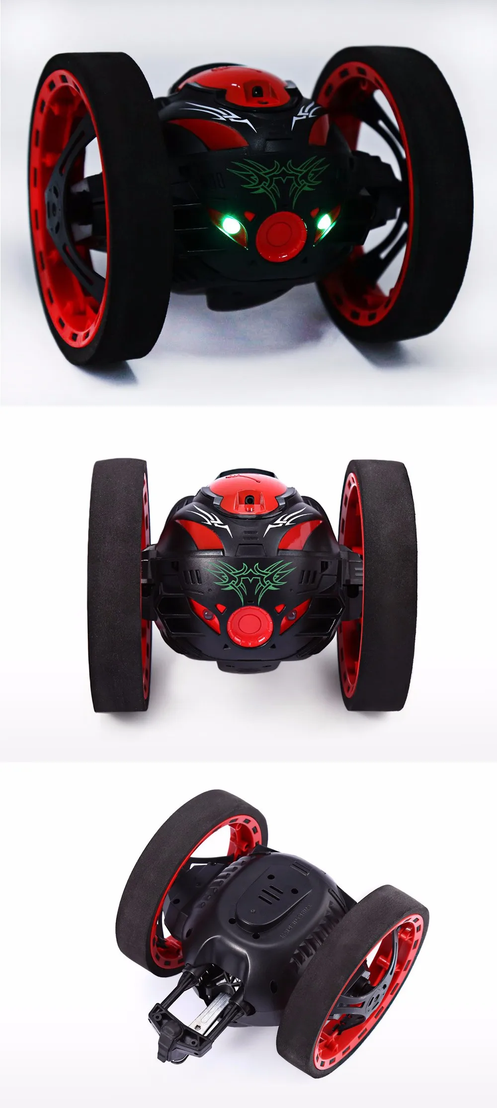 Abay SJ88 2,4 GHz RC Bounce автомобиль с гибкими колесами вращения светодиодный свет YH-03
