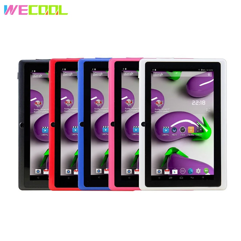 Детский планшет Q88 HD 7-дюймовый экран 1024x600 аккумулятор 2500 мАч Wi-Fi Android 4 OS 512 Мб 8 ГБ