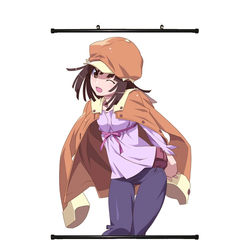 Японское аниме Monogatari Bakemonogatari Hanamonogatari сексуальная девушка Sengoku Nadeko домашний декор