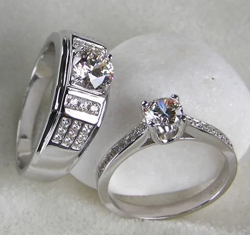 Любовь отпечаток 1.45Ct классические ювелирные изделия из стерлингового серебра 925