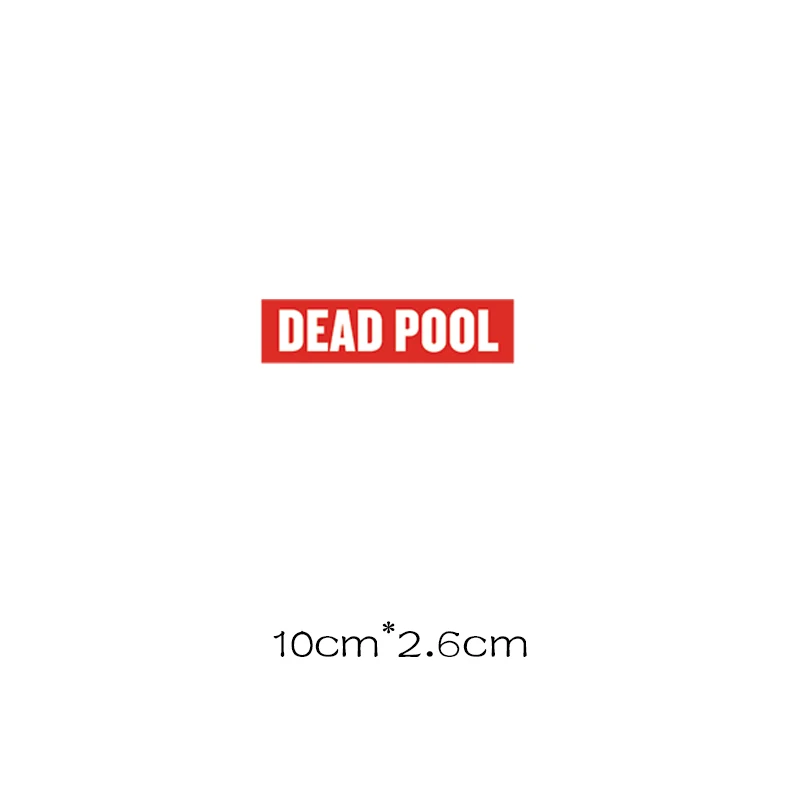 DEAD POOL патч термо-Стикеры для одежды на одежде применение одного утюга на нашивках для одежды гладить на переводах для верхней одежды