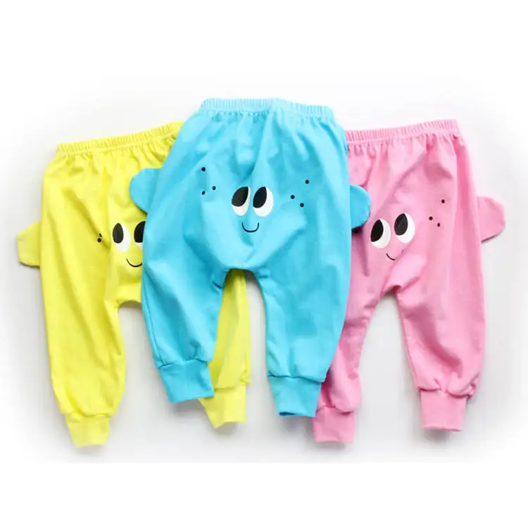 Детские шаровары для девочек и мальчиков Хлопковые Штаны карамельных цветов