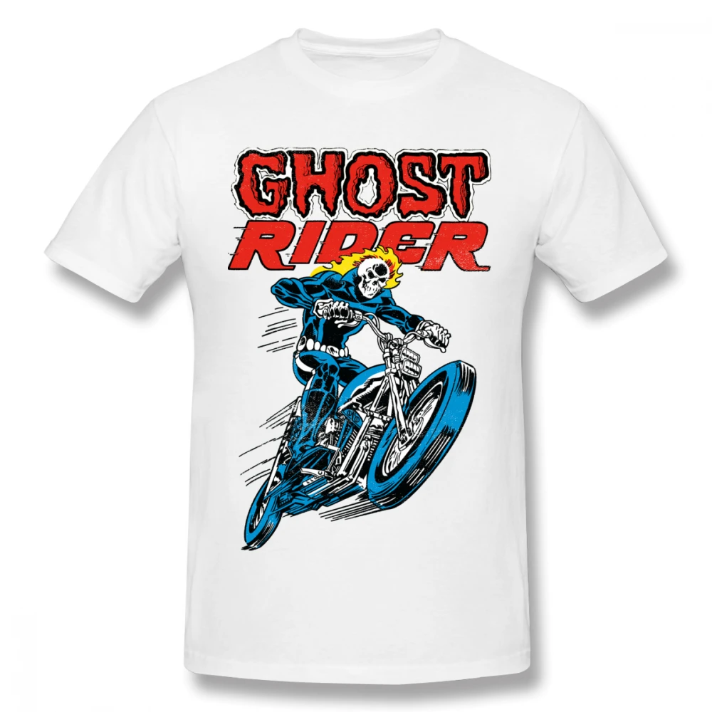 Ghost Rider футболка для мужчин плюс размер 5XL группа тройник | Мужская одежда