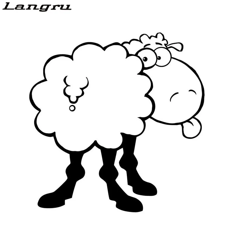 Langru новинка искусственная кожа Стайлинг автомобиля милая ферма животное