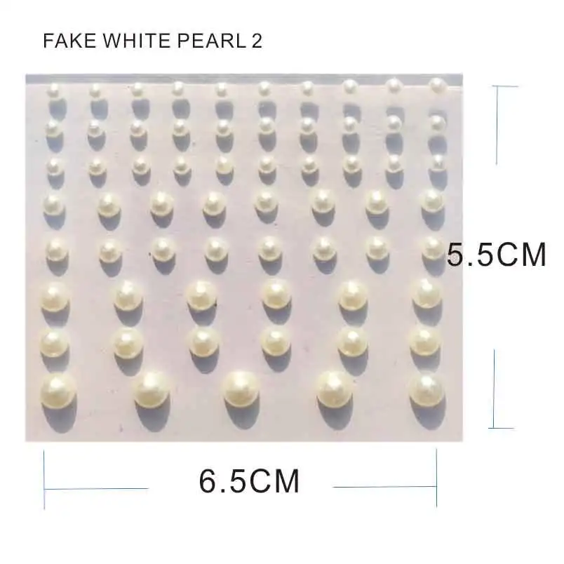 Поддельная белая жемчужная палочка FG05 драгоценный камень для лица бини точки