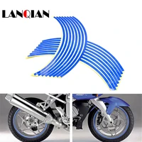 motorcycle sticker colorful motor wheel stickers reflective rim strip for yamaha scr950 sr400 super tenerext1200ze