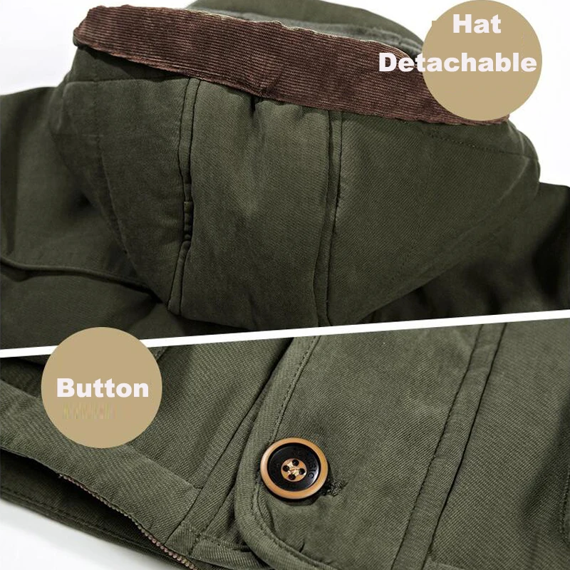 Зимняя куртка размера плюс 5XL 6XL, мужская верхняя одежда, утепленное флисовое теплое ветрозащитное пальто, Мужская Повседневная ветровка с капюшоном, военные куртки