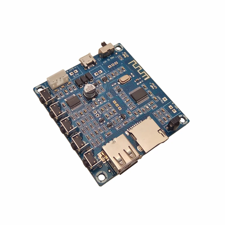 Плата усилителя с дистанционным управлением Bluetooth U-диск TF-карта Воспроизведение