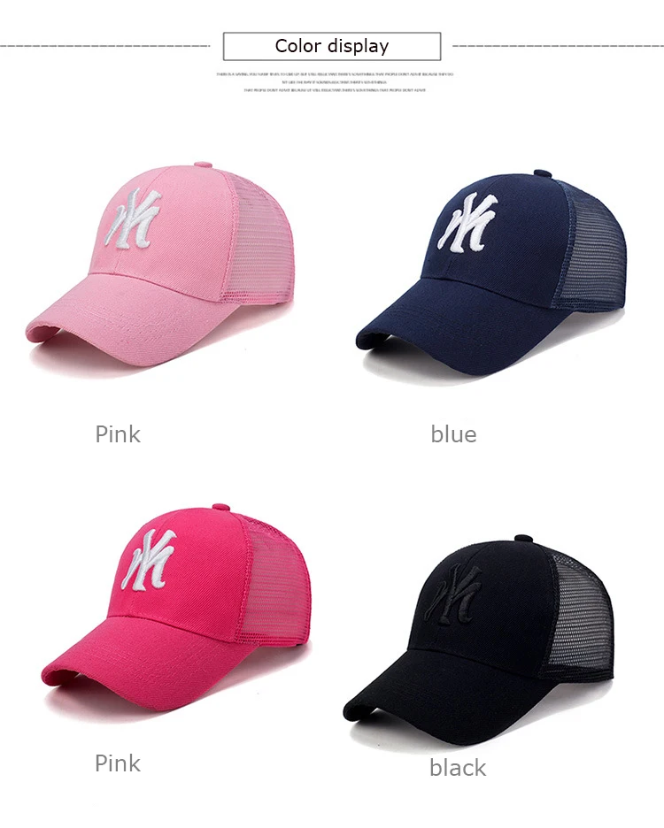Letter Summer Mesh Cap Men Gorras Para Hombre Baseball Cap Daddy Hats Women Snapback Fashion Cap Sun Hat face caps