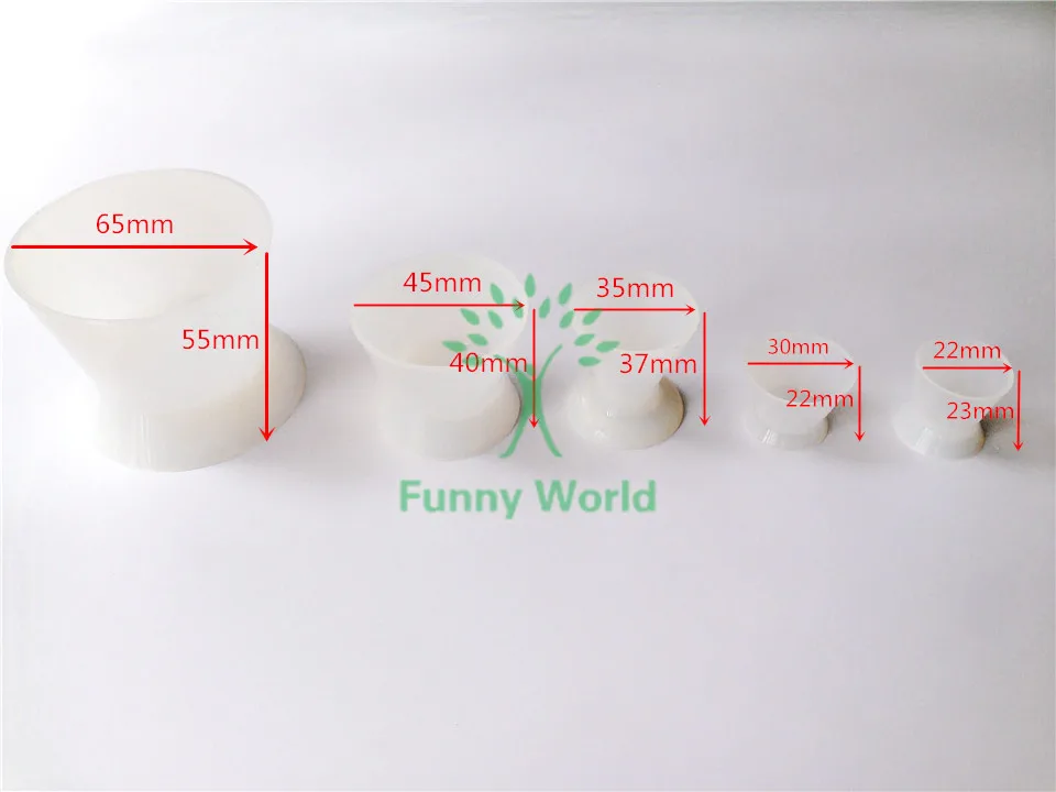 Новинка 5 шт./компл. силиконовые акриловые миски для смешивания