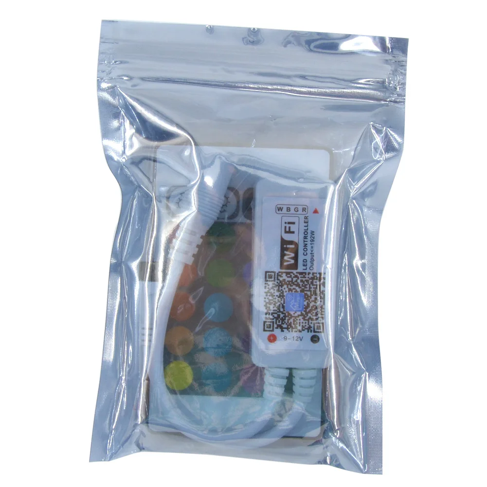 MINI WiFi RGB/RGBW LED Strip Controller 24Key Remote Android/iOS Phone App Controlled 12V Sound Music Activated Timing Function | Освещение