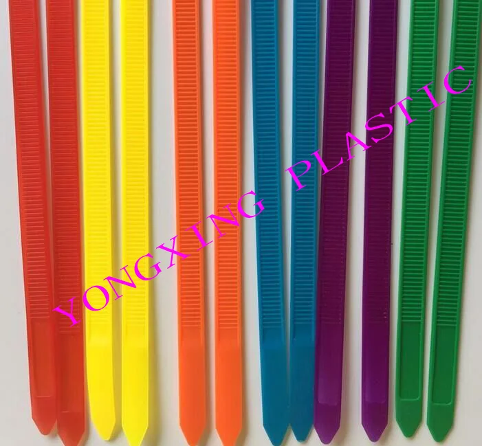 100Pcs/pack 8*250mm high quality width 7.6mm colorful Factory Standard Self-locking Plastic Nylon Cable Ties Wire Zip Tie | Обустройство