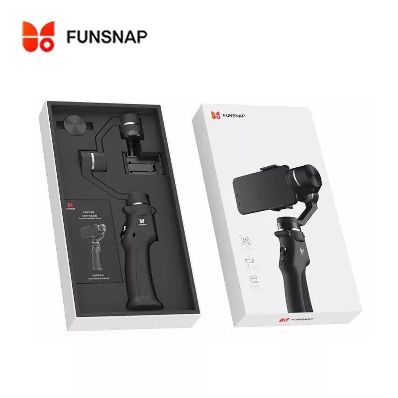 Funsnap захвата 3 оси ручной Gimbal стабилизатор для смартфонов GoPro SJcam Сяо Yi Камера |