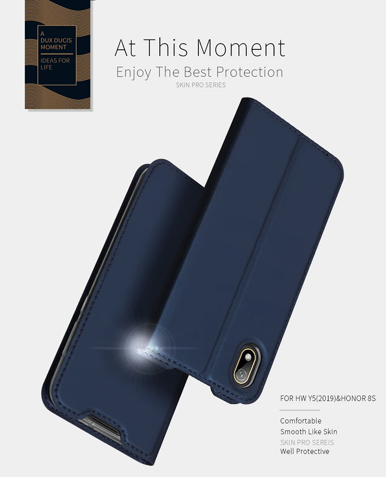 Чехол на Huawei Honor 8S DUX DUCIS флип Чехлы для Huawei Honor 8S Роскошный PU кожаный кошелек Обложка чехол для хуавей хонор 8S 8A Honor 8 S