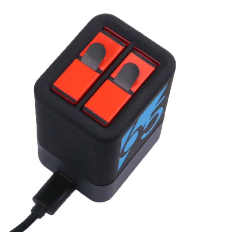 Аккумулятор 1600 мАч Go pro hero 5/6/7 + зарядное устройство с двумя светодиодами и USB для