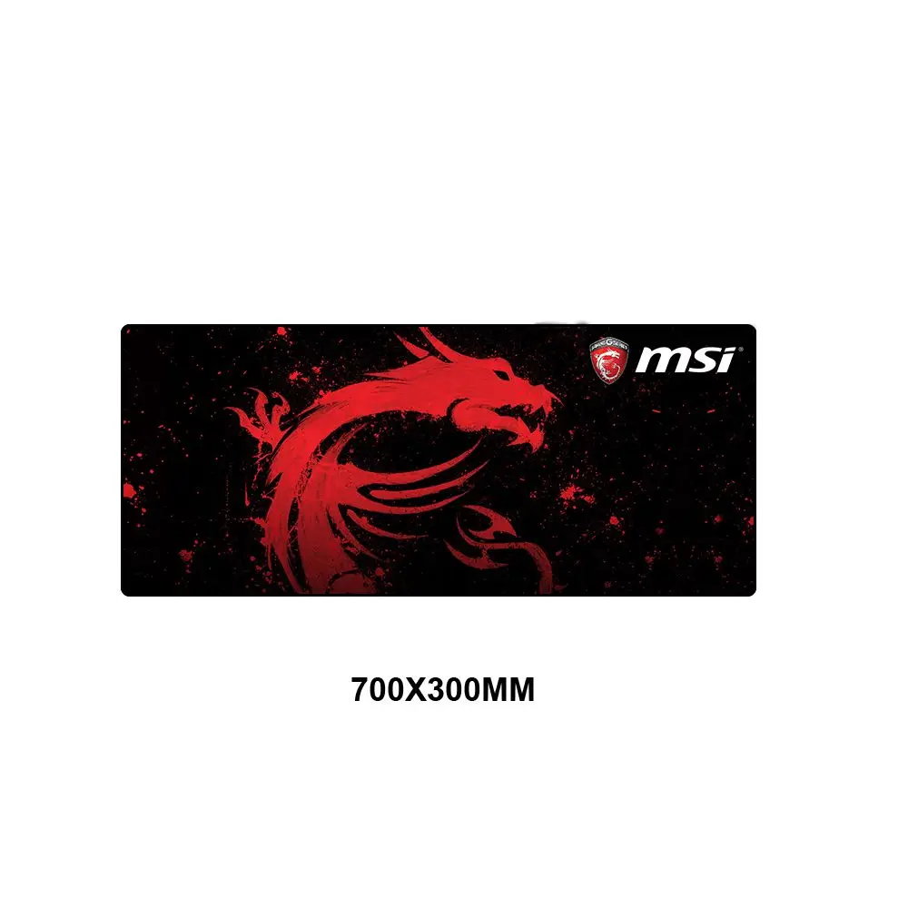 MSI-002 MSI коврик для мыши большой XXL геймер Противоскользящий резиновый коврик игровой коврик для мыши к клавиатуре ноутбук скорость мыши мышь стол игровые коврики - Цвет: MSI-002