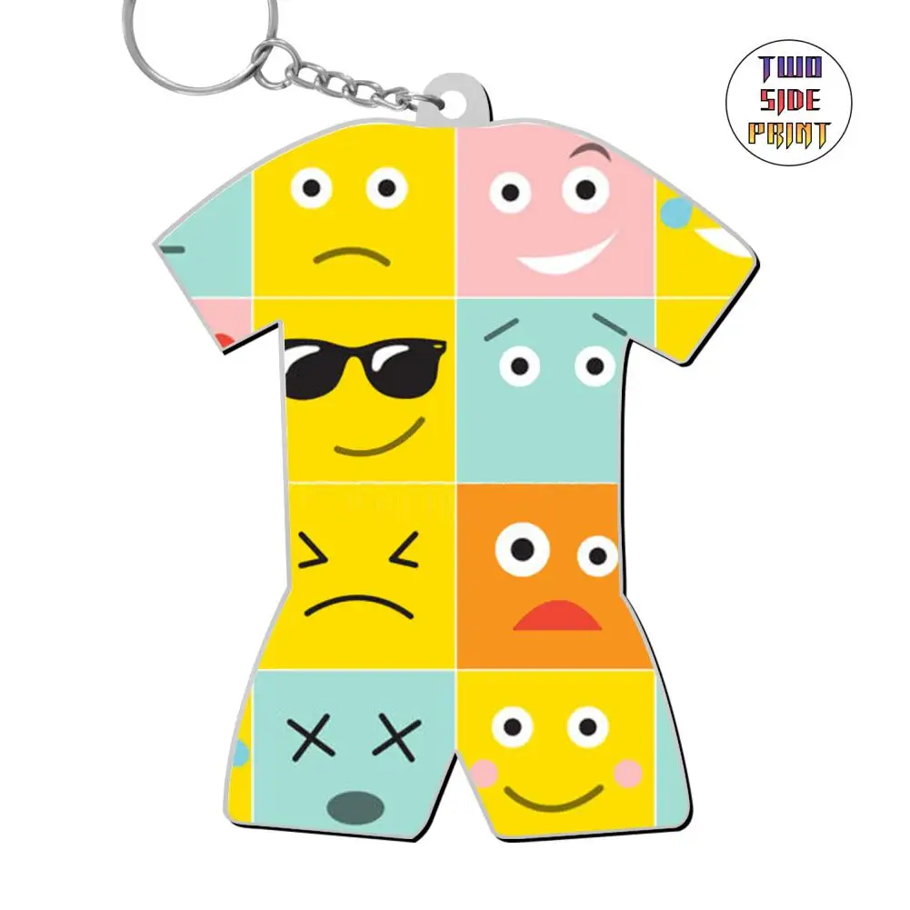 SAMCUSTOM Emoticons 3D printing World Cup Keychain pendant keychain gym lover jewelry women bag car key chain ring holder | Украшения и