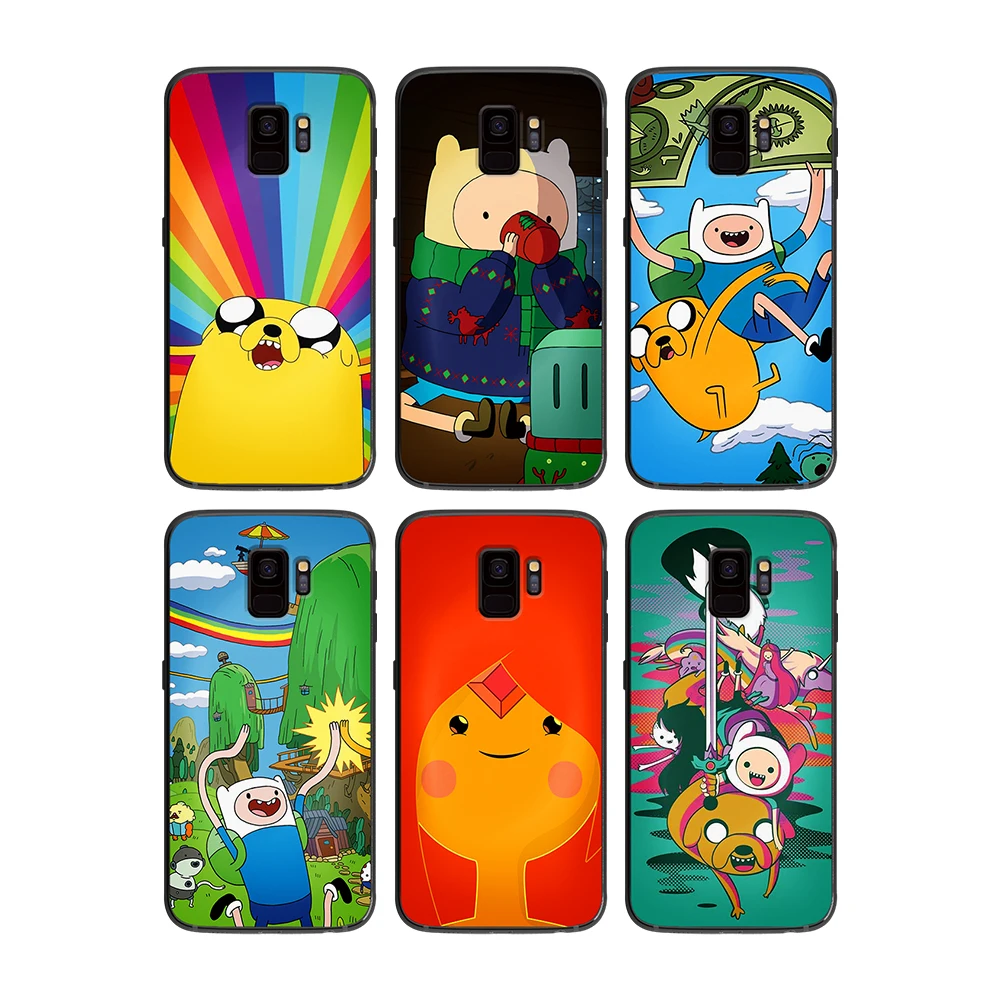 cartoon Adventure Time soft phone cover case for Samsung Galaxy S6 S7 S8 S9 S10e Plus Note 8 9 CASES | Мобильные телефоны и