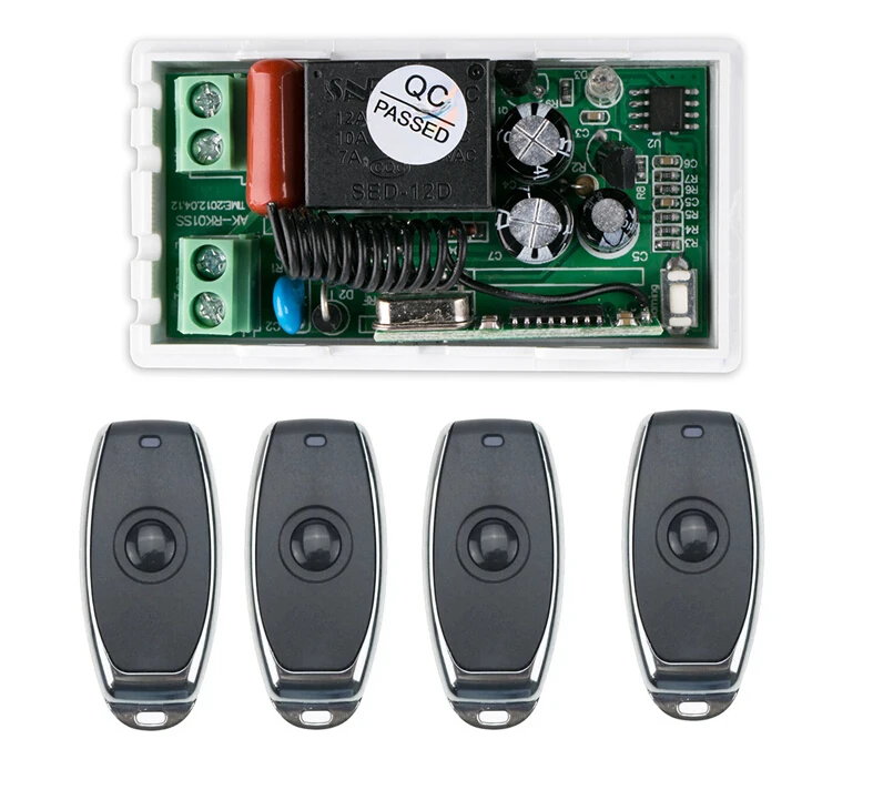 220 В переменного тока 1 канал радиочастотный беспроводной пульт дистанционного