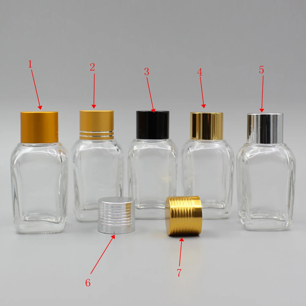 20 ml glass vial dropper bottle transparent essential oil bottle with dropper caps