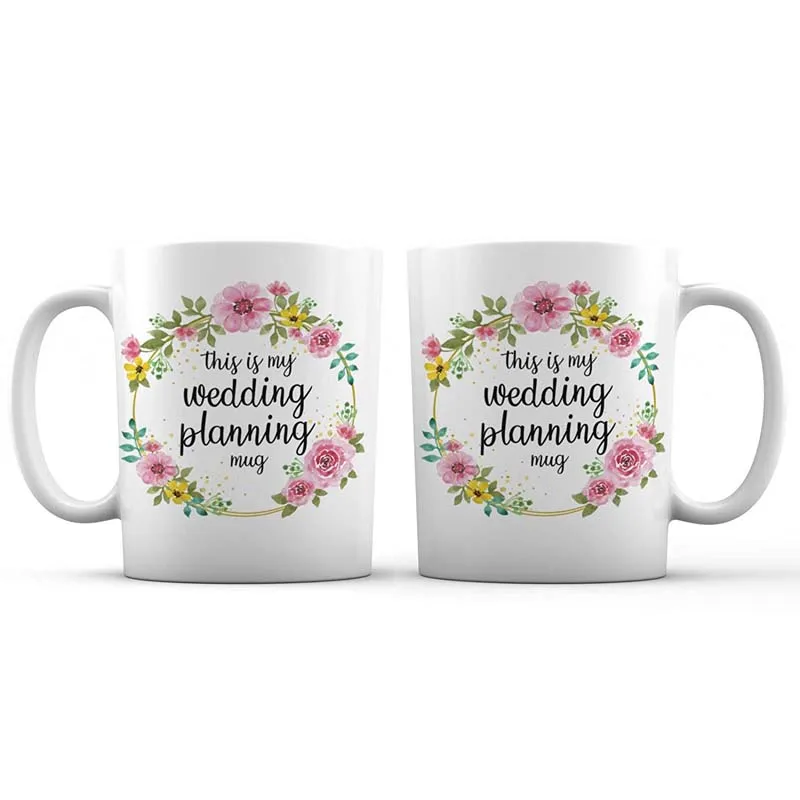 This Is My Wedding Planning Mug Funny Ceramic Coffee - 11 oz. Awesome New Design Floral Decorative Accessory Gift Cup for | Дом и сад
