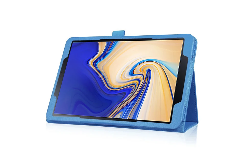 Чехол для планшета для Samsung Galaxy Tab S4 10,5 дюймов T830 SM-T835 из искусственной кожи смарт-чехол подставка Sleep Wake UP Чехол личи Стиль чехол для планшета