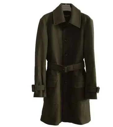 

Grey black casual woolen coat men trench coats long sleeves overcoat mens cashmere coat casaco masculino england autumn winter