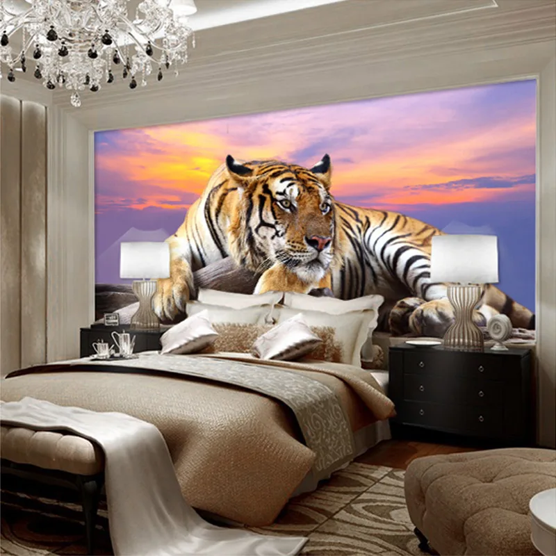 

Beibehang пользовательские фото обои тигр животные обои 3D большая роспись спальня гостиная диван ТВ фон 3D настенные фрески
