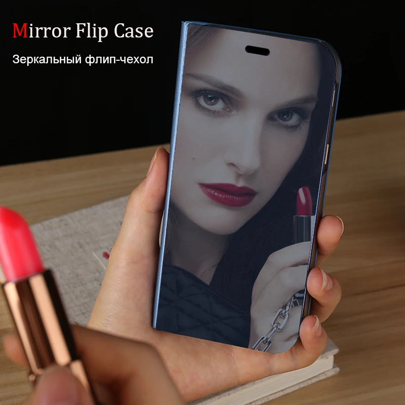 Luxury Mirror Case For Xiaomi Redmi 4X 4A 5 Plus Smart View Flip Cases Mi 8 6 Pro 6A S2 360 Full Cover Coque |