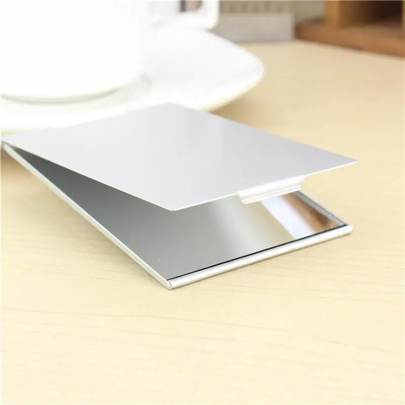 Fashion Compact Pocket Mirror Portable Folding Makeup Single Side Travel Shaving 11.5*8cm | Красота и здоровье