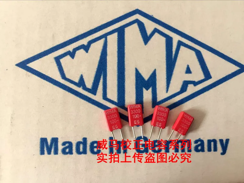 2020 hot sale 10pcs/20pcs WIMA Germany Capacitor MKS2 100V 3300PF 100V 332 P: 2.5mm Audio capacitor free shipping