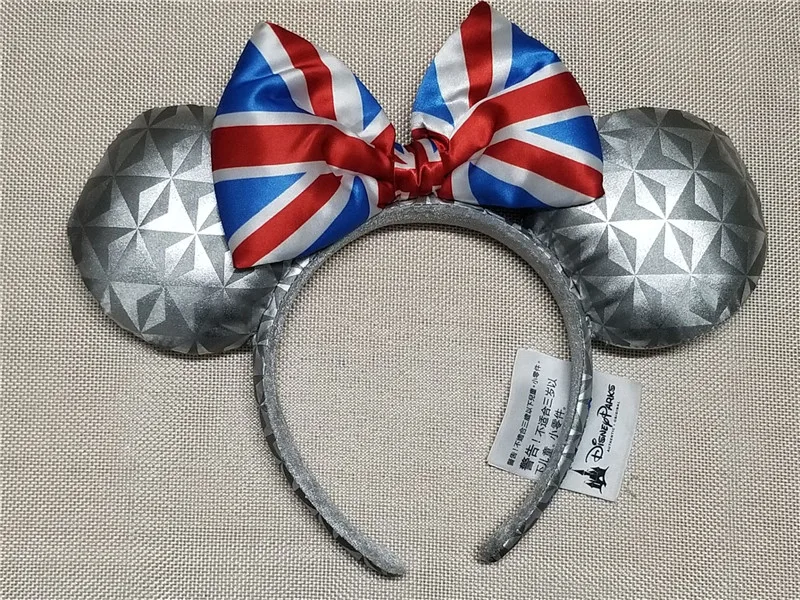 Повязка на голову с Минни Маус ушками Epcot пузырьковой резинкой космический