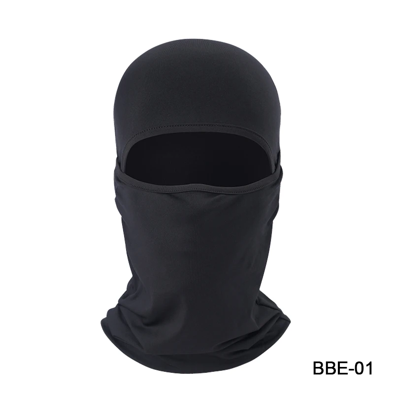 new black HEROBIKER, новинка, мотоциклетная маска для лица, лайкра, мото Балаклава, Байкерская маска для лица, Лыжная маска, защита от ветра, мотоциклетная маска - Цвет: new black