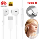 Наушники HUAWEI CM33 с разъемом USB Type-C, проводная гарнитура с микрофоном и регулятором громкости для huawei Mate 20 P20 Pro xiaomi 2s 6x Mi8