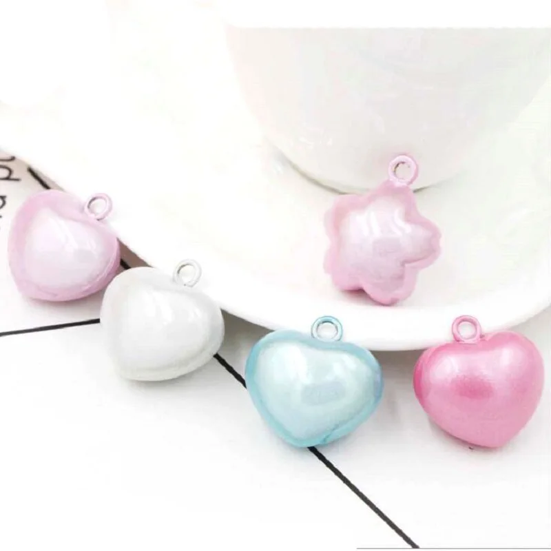 

Dreamy Heart Sakura Close Doll Twinkle Jingle Bells Good Luck Charm Pendant Accessories Jewelry Craft Findings