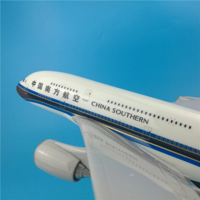 36 см смолы Аэробус модель A380 Китай Южная Авиакомпания Самолет Модель Южной