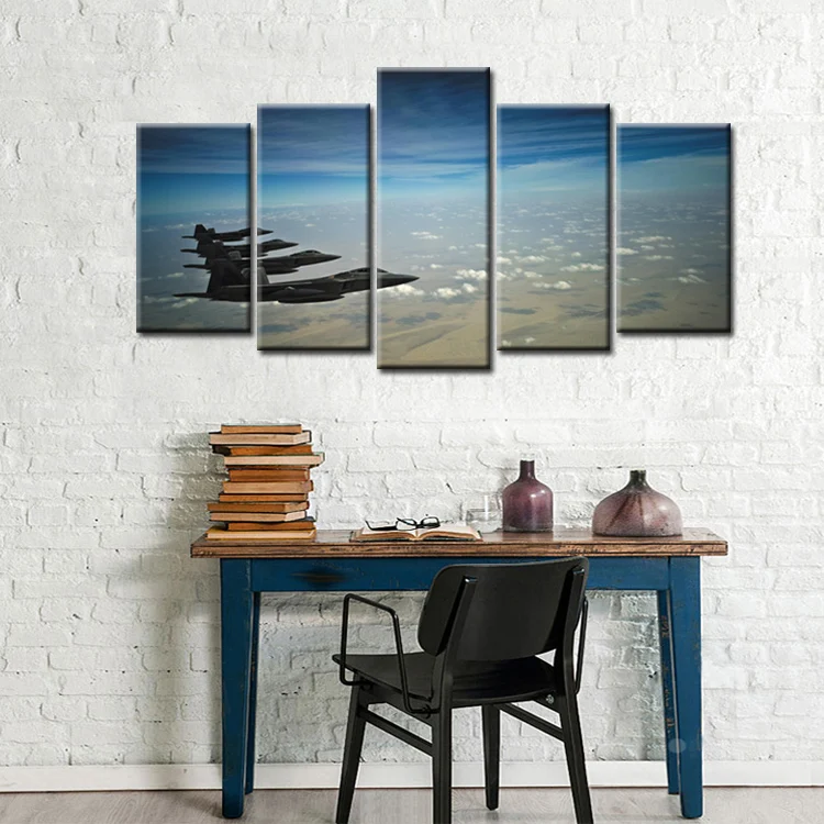 Canvas Paintings Wall Art HD Prints Framework Home Decor 5 Piece/Pcs Aerial landscape Pictures/Abstrac- (146) | Дом и сад
