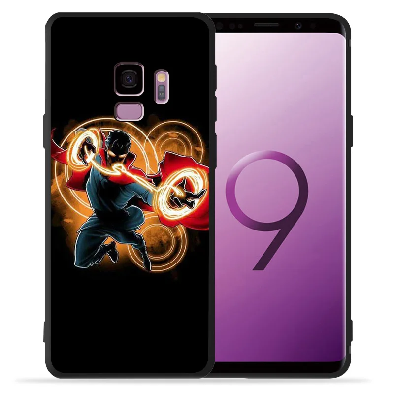 Мягкий Черный силиконовый чехол из ТПУ для Samsung Galaxy S8 S9 S10Plus Etui Avengers: Endgame S6 S7 Edge S10