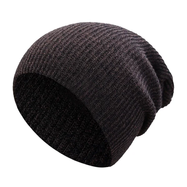 coffee Xlamulu, вязаная шапка, зимние шапки для мужчин, Skullies Beanies, шапка, женская шапка, s, Мужская теплая мешковатая шапка, маска, теплые женские шапки, шапки, шапка - Цвет: coffee