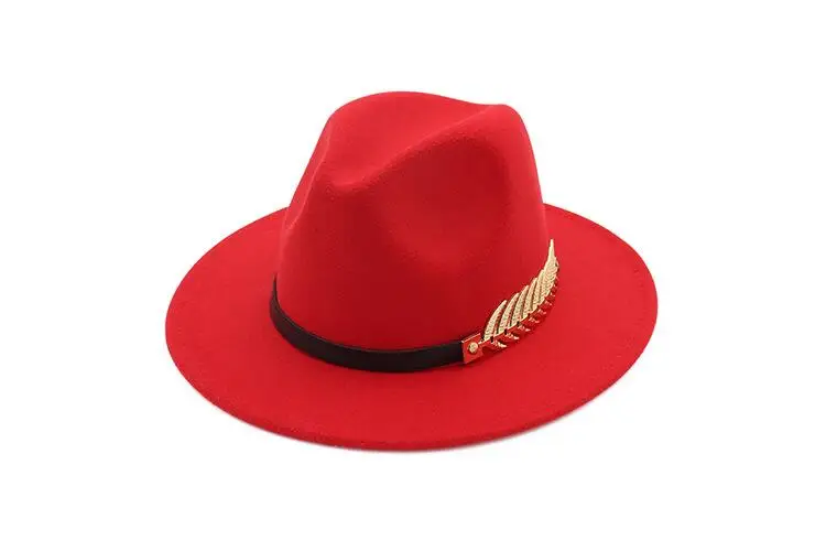 Специальные Фетр шляпа Для мужчин Fedora Шапки с поясом Для женщин Винтаж фетровой шапки шерсть Fedora теплая Джаз Hat chapeau Femme Feutre panaman hat