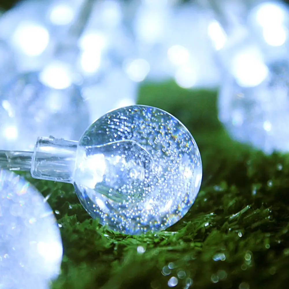 Гирлянда с 20 светодиодными хрустальными шариками 2 м|fairy lights|battery fairy lightsball string lamps |
