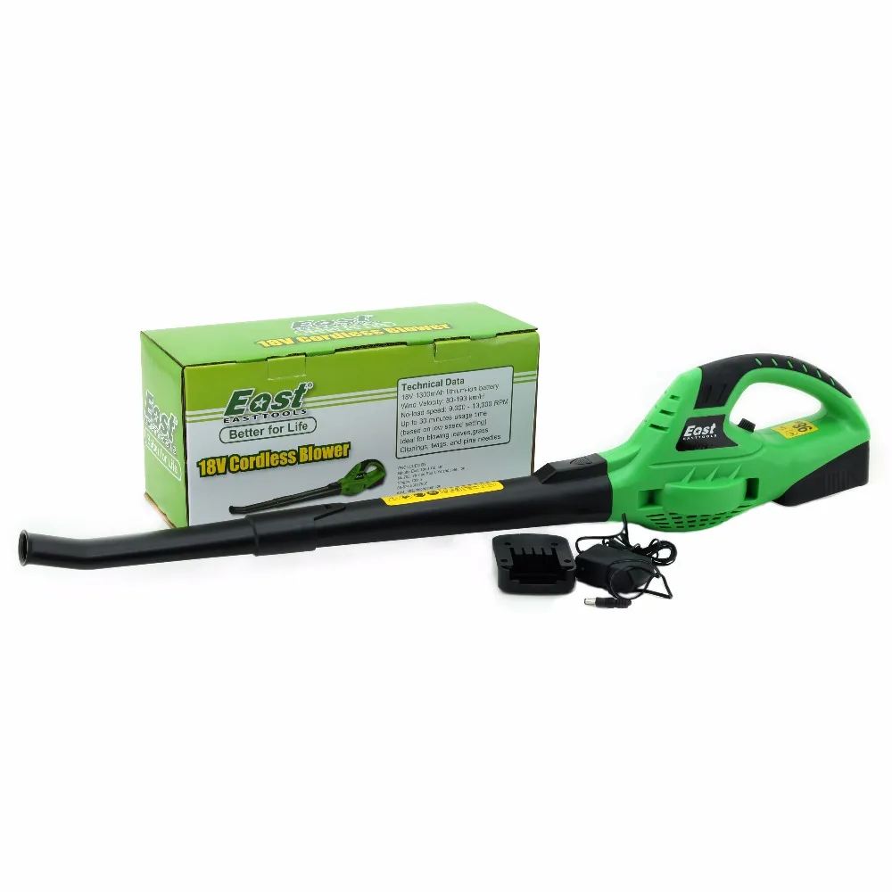 Восточный садовый инструмент 18 в литий ионная аккумуляторная воздуходувка лист