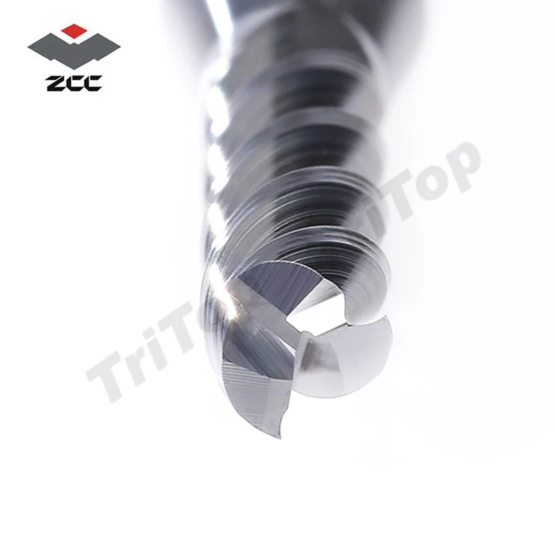 

2PCS/LOT Original ZCCCT AL-3EL-D5.0 3 flute end mill 5mm straight shank extension flute long cutting edge milling cutter