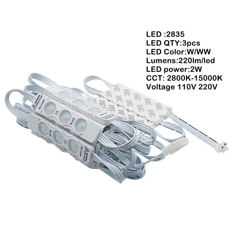 SZYOUMY 220 В светодиодный модуль SMD 2835 LED s IP65 Водонепроницаемый Инжекционный объектив