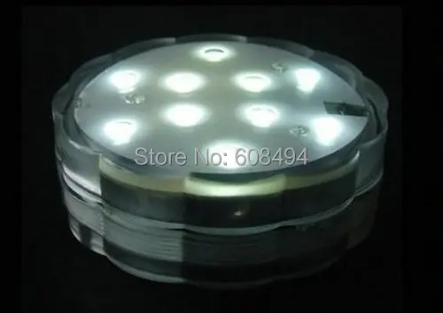 Светодиодный Белый погружной светильник 10smds с пультом дистанционного управления, цветы, свадьба, Рождество, День Святого Валентина, ваза, базовый светильник, центральный стол